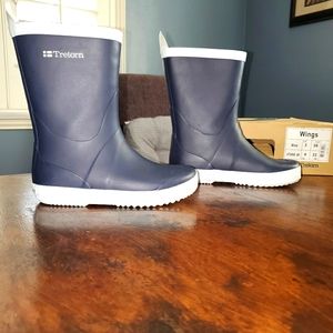 Trenton Kids US4 UK3 Rain Snow boots navy